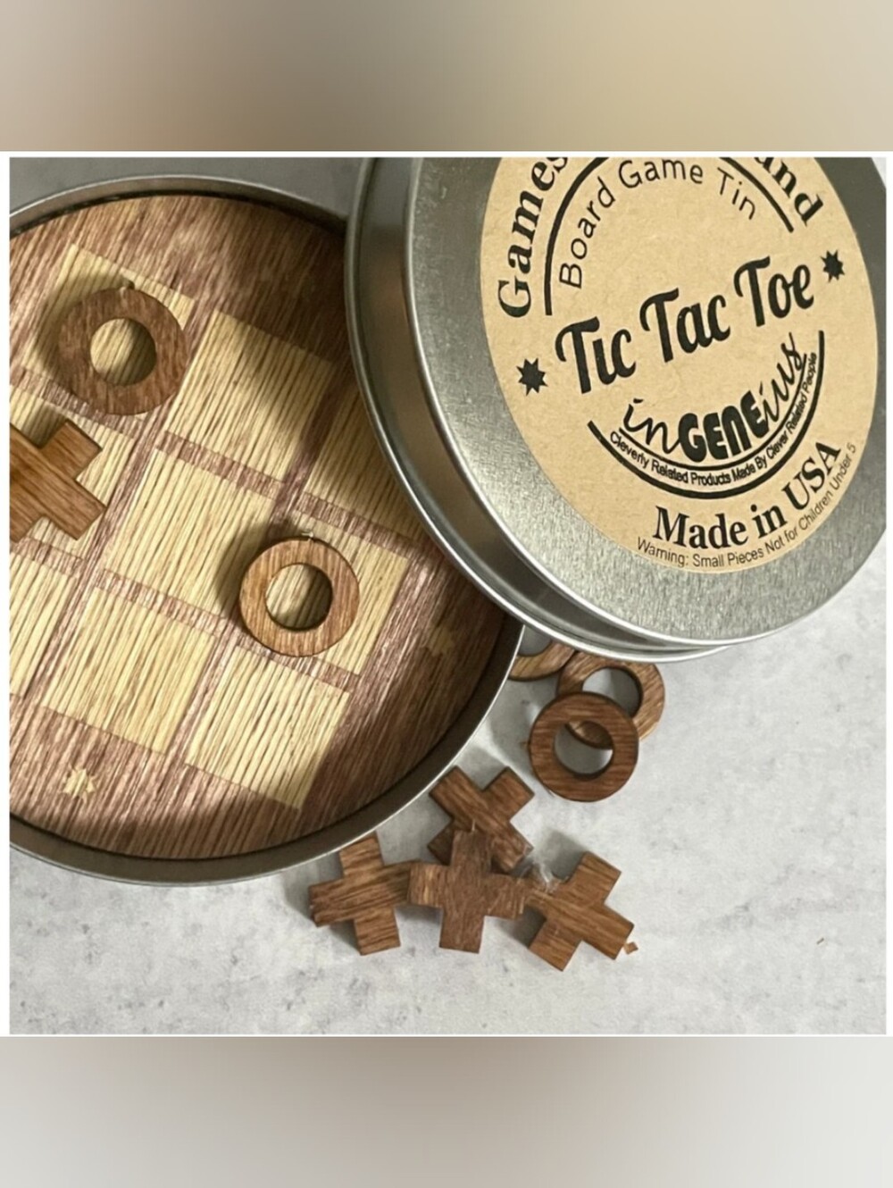 Game in the Round -Tic Tac Toe in a Tin